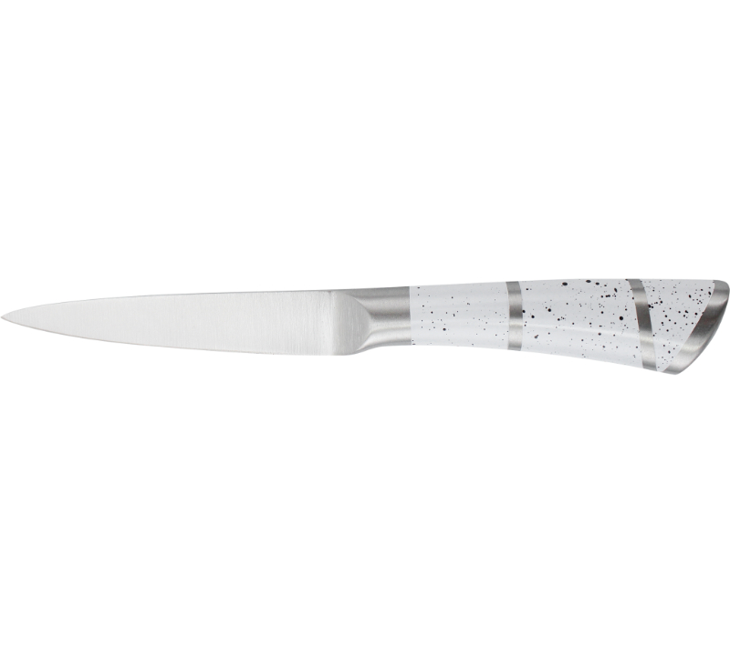 HS2074Messerset aus Edelstahl mit Acrylst&auml;nder. 8-teiliges Messerset