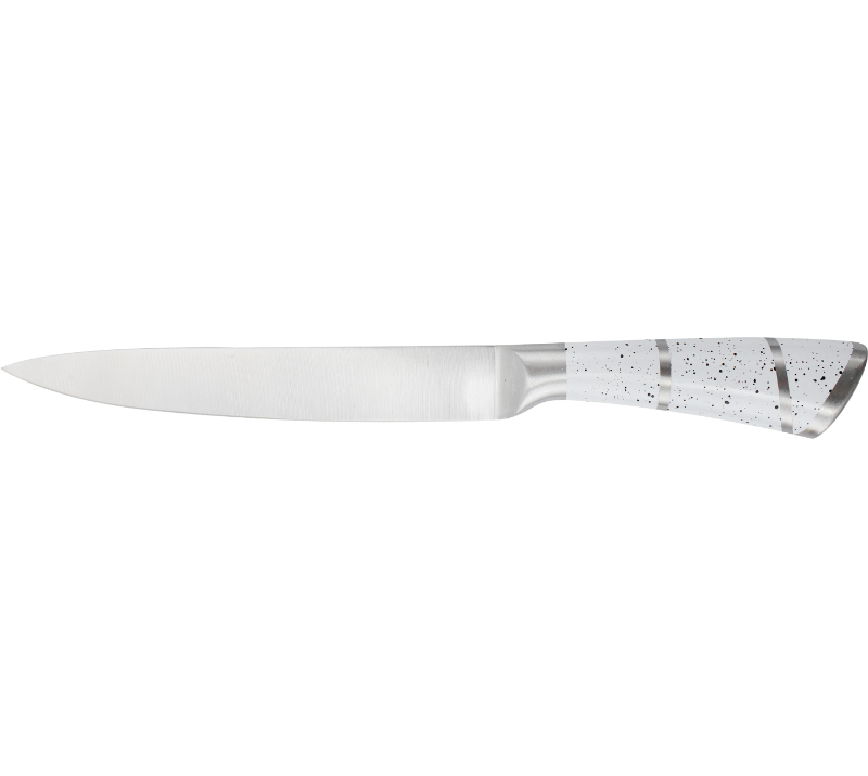 HS2074Messerset aus Edelstahl mit Acrylst&auml;nder. 8-teiliges Messerset