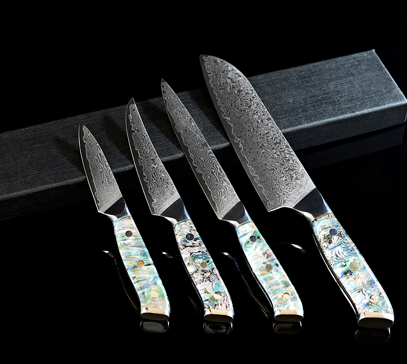 HS1046 Damaststahlklinge+Kochmesser mit Harzgriff