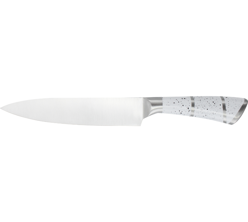 HS2074Messerset aus Edelstahl mit Acrylst&auml;nder. 8-teiliges Messerset