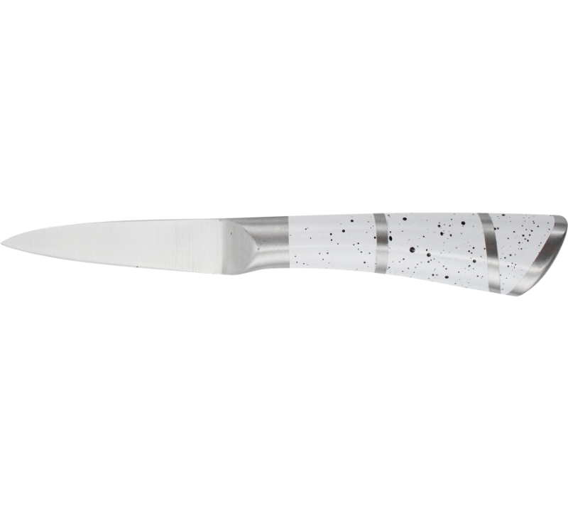 HS2074Messerset aus Edelstahl mit Acrylst&auml;nder. 8-teiliges Messerset