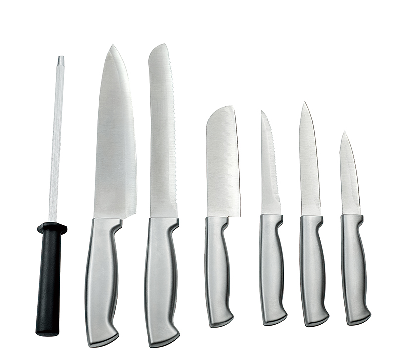 HS2010 8-teiliges Messerset mit Edelstahlgriff