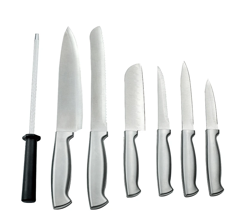 HS2010 8-teiliges Messerset mit Edelstahlgriff