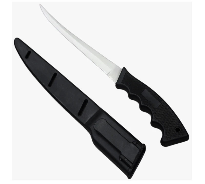 FK3 Scharfes Outdoor-Messer aus rostfreiem Stahl mit PP-sicherer, tragbarer Scheide