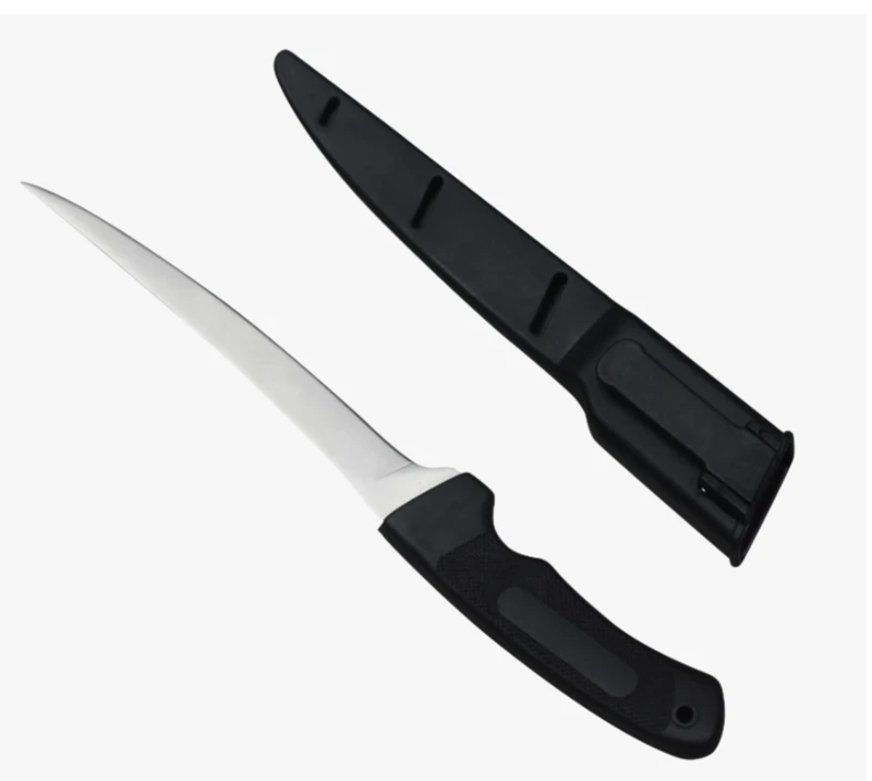 FK7 Professionelles, scharfes Outdoor-Messer aus Edelstahl mit Sicherheitsscheide