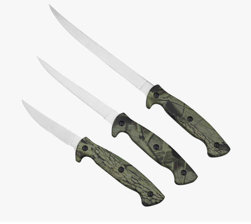 FK89 3-teiliges Filetmesserset aus Edelstahl f&uuml;r Outdoor und Angeln