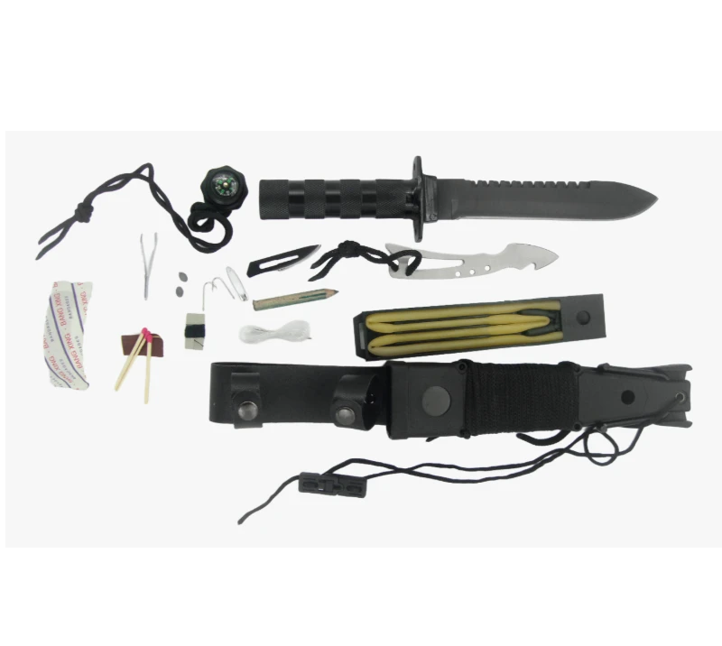 FK57 15-in-1-All-in-One-Outdoor-Survival-Messerset