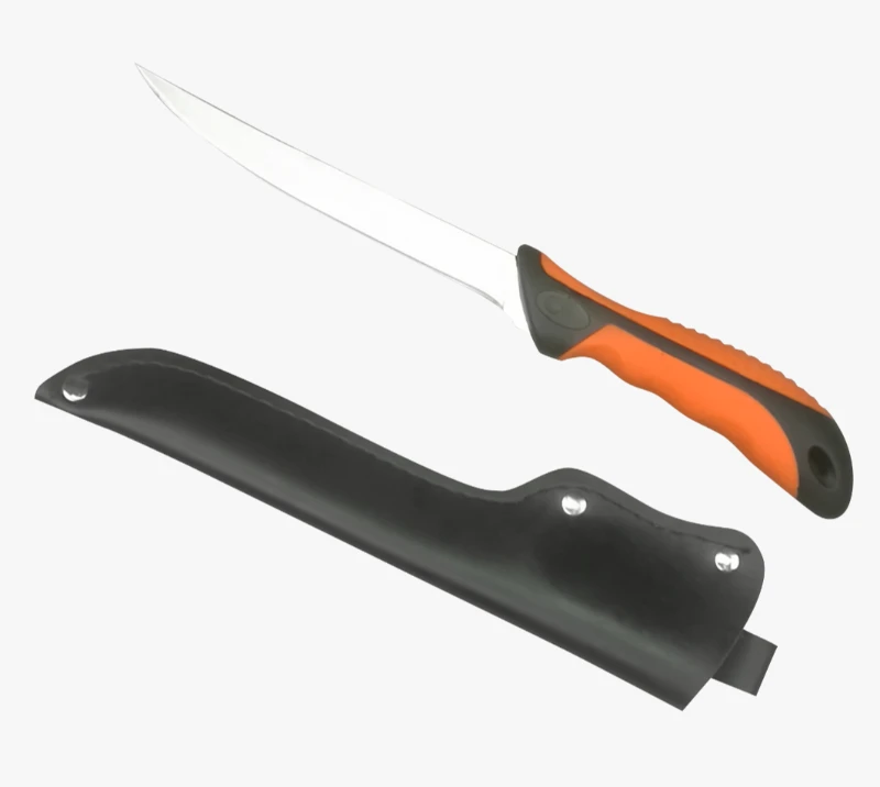 FK209 3CR13 Flexibles Filetiermesser aus Edelstahl mit TPR+PP-Griff und PU-H&uuml;lle