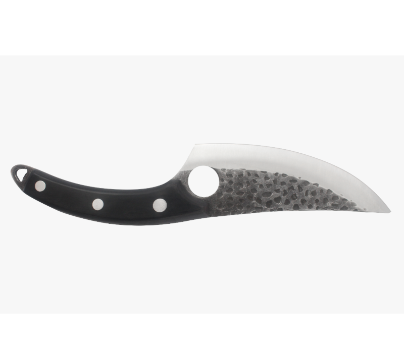 S1007 Karambit-Messer mit Stone-Washed-Klinge, EDC-&Uuml;berlebenswerkzeug aus 3CR13-Edelstahl mit Finger