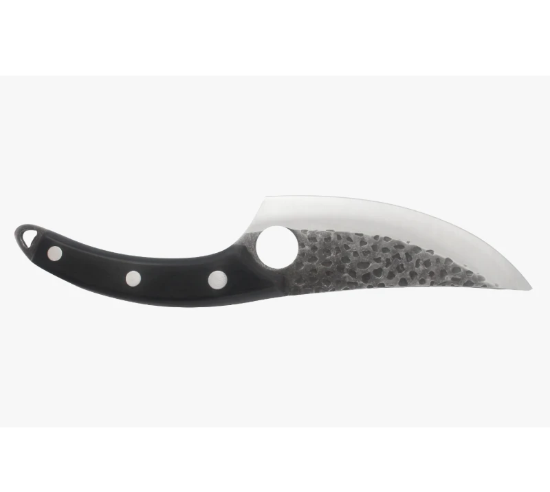 S1007 Karambit-Messer mit Stone-Washed-Klinge, EDC-&Uuml;berlebenswerkzeug aus 3CR13-Edelstahl mit Finger