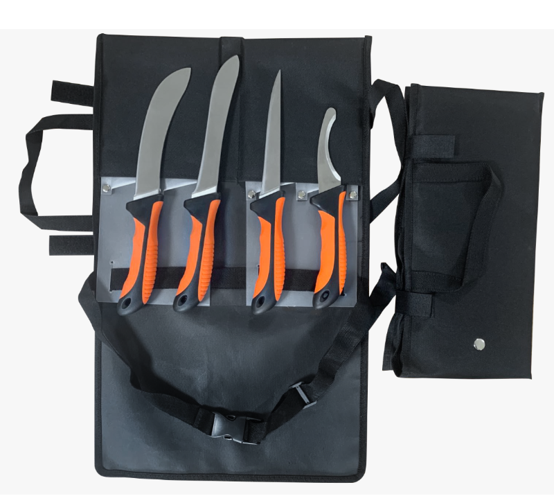 FKS36-05NL 4-teiliges professionelles Filetmesserset mit Oxford-Rolltasche, Fisch aus 3CR13-Edelstah