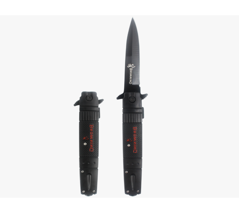 S2029 OTF Automatikmesser, schwarz beschichtetes taktisches EDC-Taschenmesser aus Edelstahl