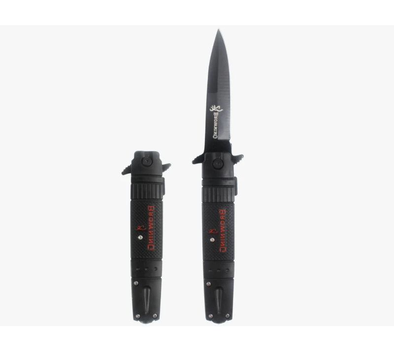 S2029 OTF Automatikmesser, schwarz beschichtetes taktisches EDC-Taschenmesser aus Edelstahl