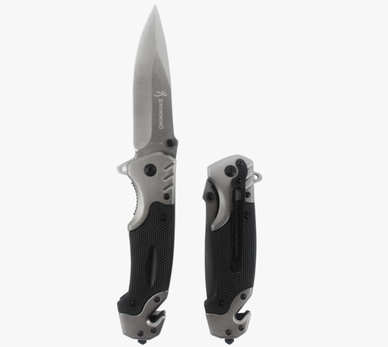 S2032 Taktisches Klappmesser, EDC-Taschenmesser aus Edelstahl mit Glasbrecher und Clip