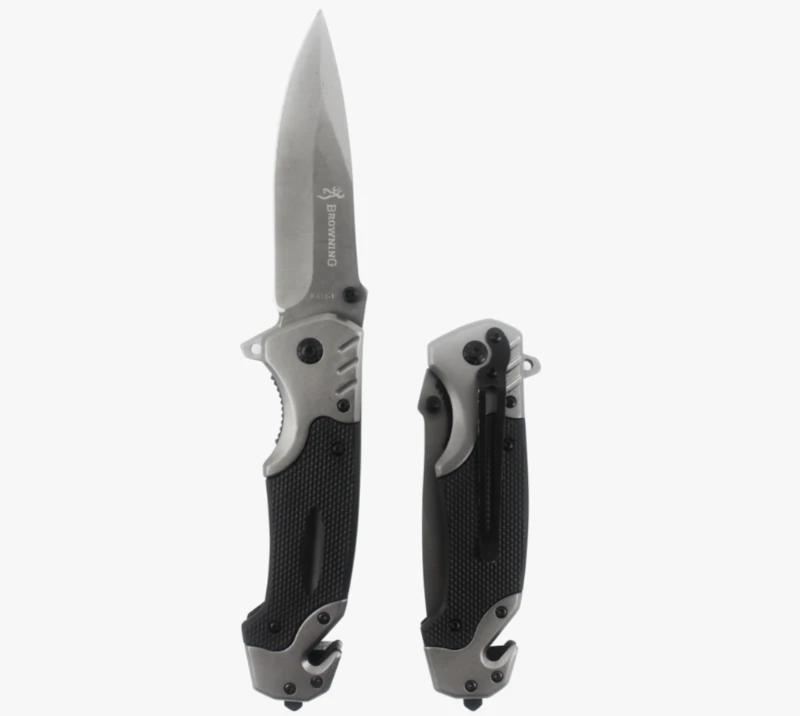 S2032 Taktisches Klappmesser, EDC-Taschenmesser aus Edelstahl mit Glasbrecher und Clip