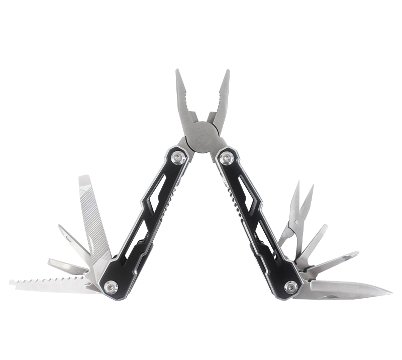 S02335 Multitool-Zange, EDC-&Uuml;berlebenswerkzeug aus Edelstahl mit mehreren Funktionen