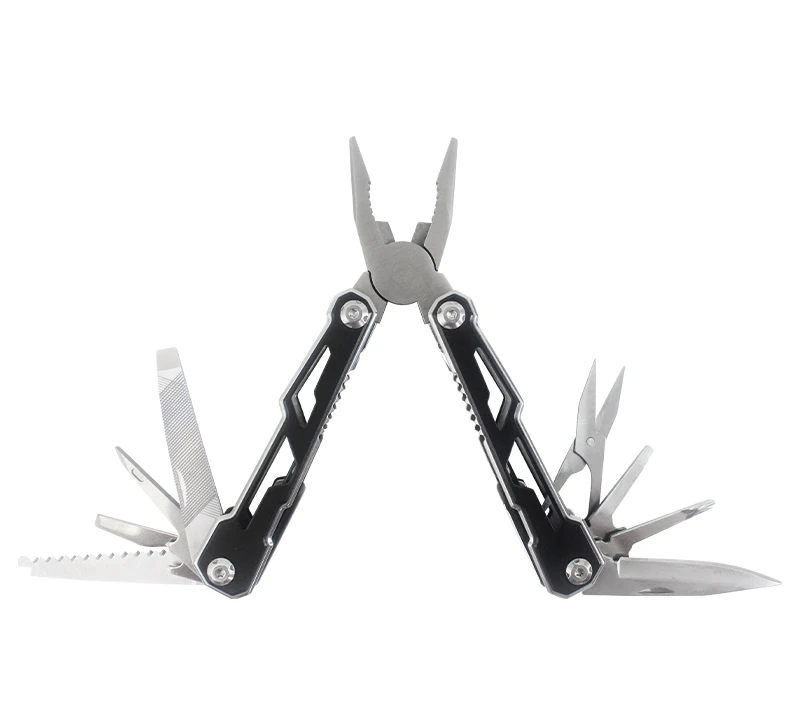 S02335 Multitool-Zange, EDC-&Uuml;berlebenswerkzeug aus Edelstahl mit mehreren Funktionen
