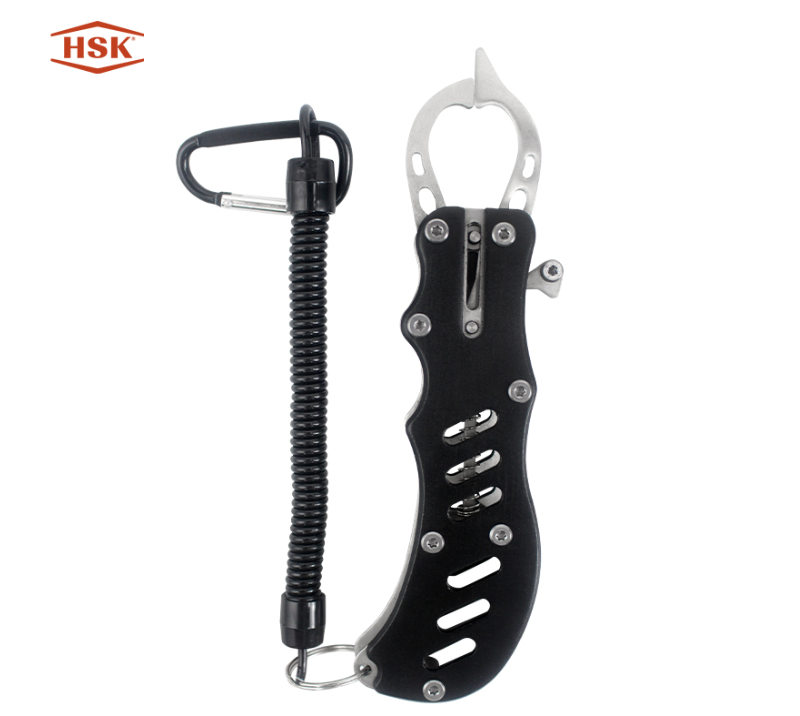 KA-83 Leichter Aluminium-Fischgreifer mit Sicherheitsband, Fischlippen-Klemmzange aus Edelstahl, P