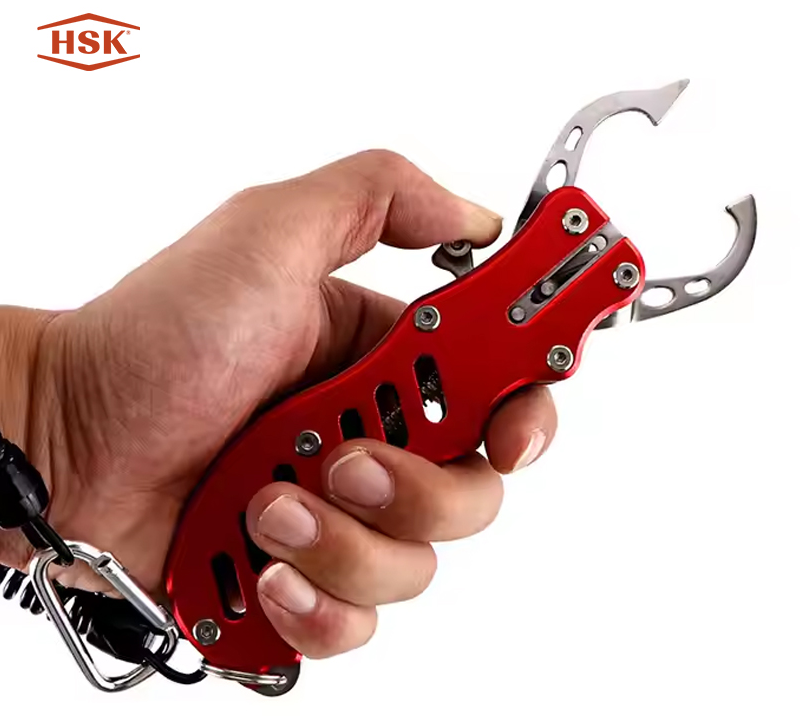 KA-83 Leichter Aluminium-Fischgreifer mit Sicherheitsband, Fischlippen-Klemmzange aus Edelstahl, P